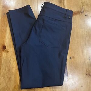 7 Diamonds Infinity Slim Fit Pants Mens 34x32  Gray Stretch Performance Golf